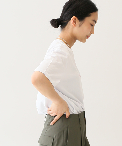 JOURNAL STANDARD SELECT（ジャーナルスタンダードセレクト）の「【LES PETITS BASICS/ルベーシック】COUCOU RED GRAPHIC ON：Tシャツ（Tシャツ/カットソー・レディース・ホワイト・MEDIUM）」の12枚目の写真
