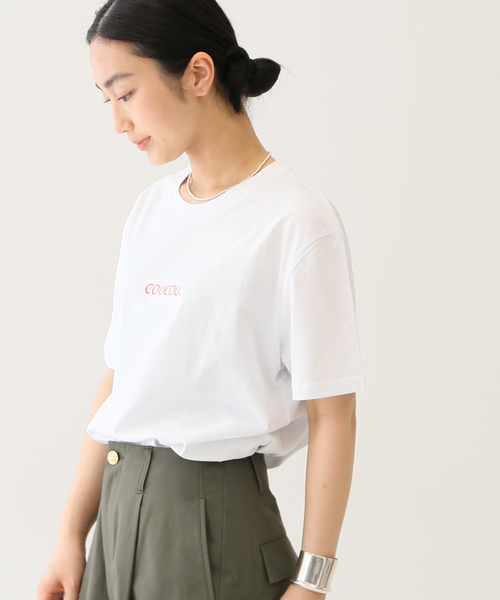 JOURNAL STANDARD SELECT（ジャーナルスタンダードセレクト）の「【LES PETITS BASICS/ルベーシック】COUCOU RED GRAPHIC ON：Tシャツ（Tシャツ/カットソー・レディース・ホワイト・MEDIUM）」の13枚目の写真