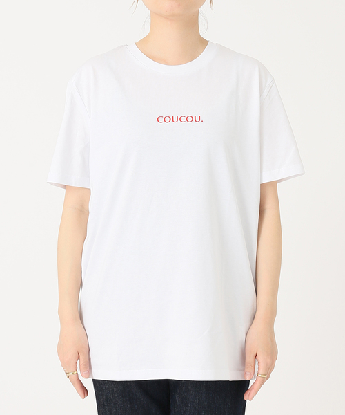 JOURNAL STANDARD SELECT（ジャーナルスタンダードセレクト）の「【LES PETITS BASICS/ルベーシック】COUCOU RED GRAPHIC ON：Tシャツ（Tシャツ/カットソー・レディース・ホワイト・MEDIUM）」の14枚目の写真