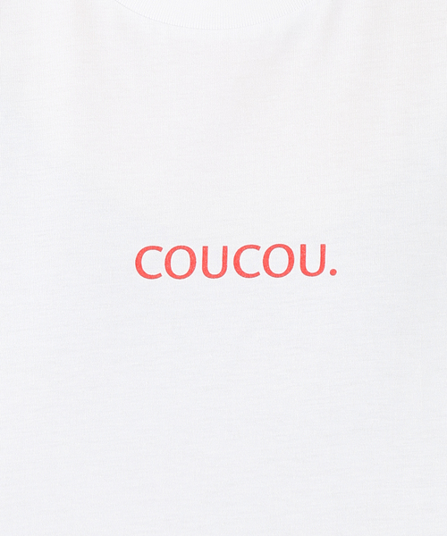 JOURNAL STANDARD SELECT（ジャーナルスタンダードセレクト）の「【LES PETITS BASICS/ルベーシック】COUCOU RED GRAPHIC ON：Tシャツ（Tシャツ/カットソー・レディース・ホワイト・MEDIUM）」の2枚目の写真