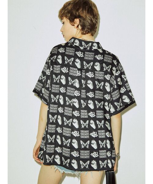 jouetie(ジュエティ)の「ネガパターンオーバーシャツ(シャツ/ブラウス・レディース・ブラック/ピンク/パープル・MEDIUM)」の6枚目の写真