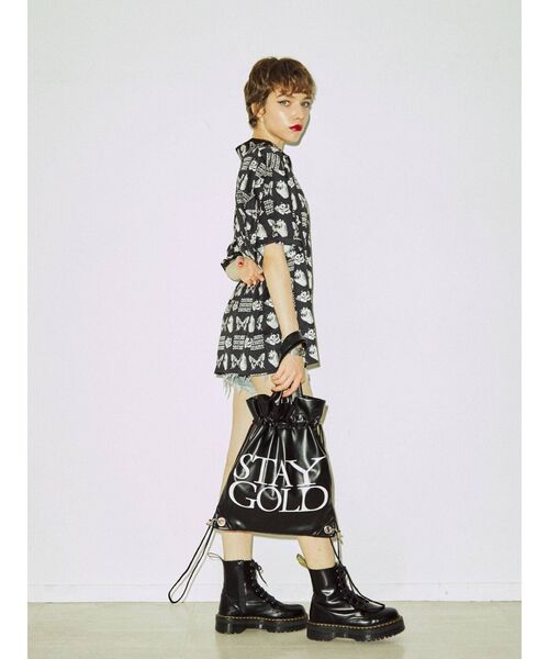 jouetie(ジュエティ)の「ネガパターンオーバーシャツ(シャツ/ブラウス・レディース・ブラック/ピンク/パープル・MEDIUM)」の9枚目の写真