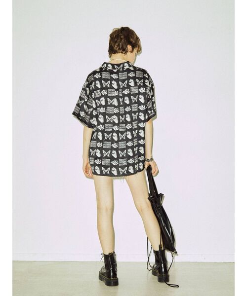 jouetie(ジュエティ)の「ネガパターンオーバーシャツ(シャツ/ブラウス・レディース・ブラック/ピンク/パープル・MEDIUM)」の10枚目の写真