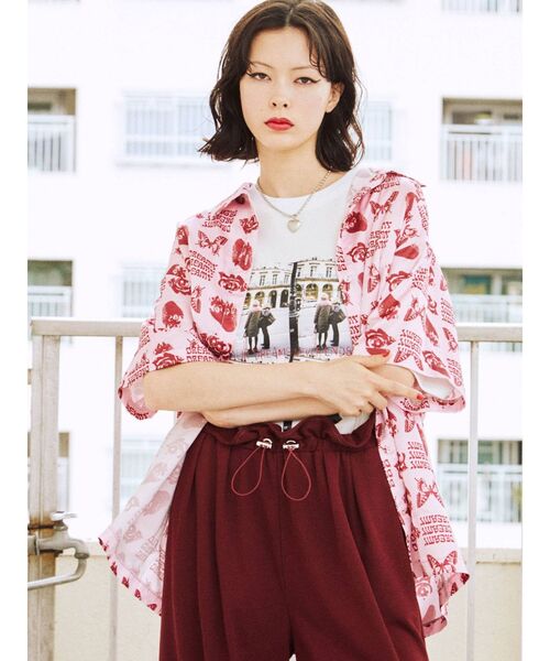 jouetie(ジュエティ)の「ネガパターンオーバーシャツ(シャツ/ブラウス・レディース・ブラック/ピンク/パープル・MEDIUM)」の16枚目の写真