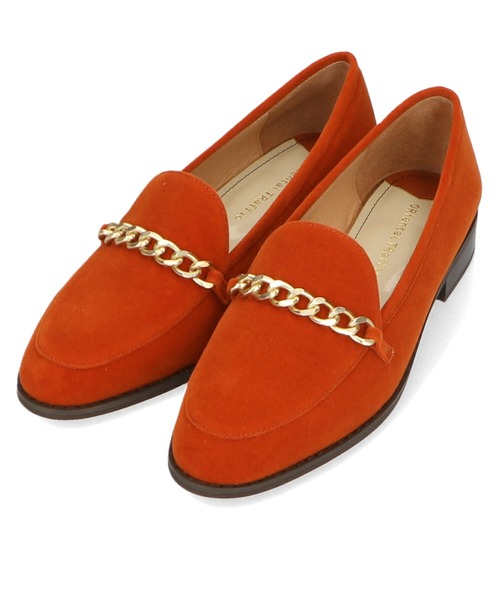 ORiental TRaffic（オリエンタルトラフィック）の「アーモンドトゥチェーンローファー 21301（ローファー・レディース・オレンジ/ブラック/ベージュ・38/35/34/39/36/37/40/42/41）」の4枚目の写真