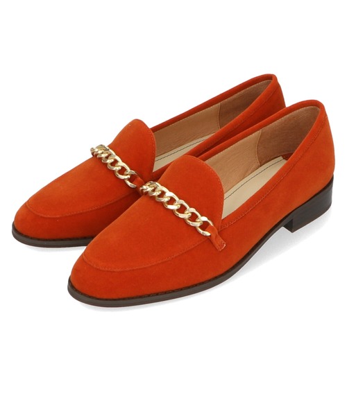 ORiental TRaffic（オリエンタルトラフィック）の「アーモンドトゥチェーンローファー 21301（ローファー・レディース・オレンジ/ブラック/ベージュ・38/35/34/39/36/37/40/42/41）」の9枚目の写真