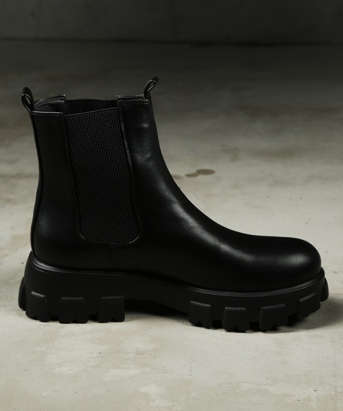 G.O.C（ジーオーシー）の「チャンキーソールサイドゴアブーツ（ブーツ・メンズ・ブラック・SMALL/MEDIUM/LARGE）」の5枚目の写真