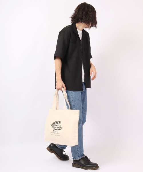 JEMORGAN(ジェーイーモーガン)の「JEMORGAN WEB限定 ロゴプリント入り キャンバストートバッグ(トートバッグ・メンズ・ブラック/カモフラージュ/ナチュラル/キャメル・FREE)」の13枚目の写真