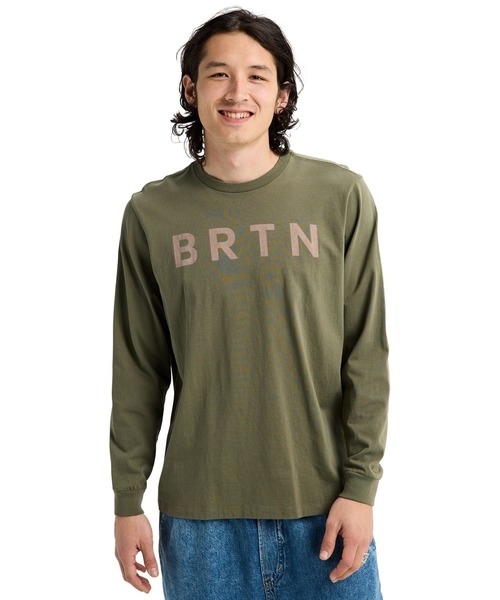 BURTON(バートン)の「BRTN ロングスリーブ Tシャツ(Tシャツ/カットソー・メンズ・パープル/ブラック/ホワイト/ライトグリーン/アーミー・M/L/S/XS/XL)」の4枚目の写真