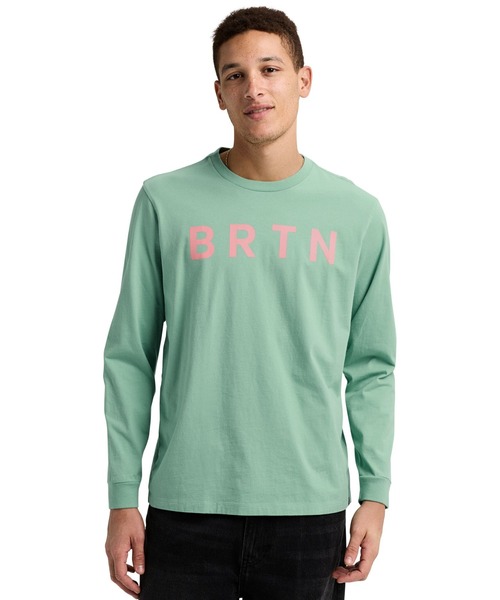 BURTON(バートン)の「BRTN ロングスリーブ Tシャツ(Tシャツ/カットソー・メンズ・パープル/ブラック/ホワイト/ライトグリーン/アーミー・M/L/S/XS/XL)」の3枚目の写真