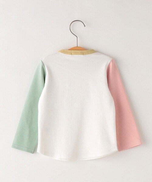 SHIPS（シップス）の「SHIPS KIDS:80～90cm / スムース ポケット TEE（Tシャツ/カットソー・キッズ・ホワイト/ヘザーグレー/オートミール/マルチ・90/80）」の5枚目の写真