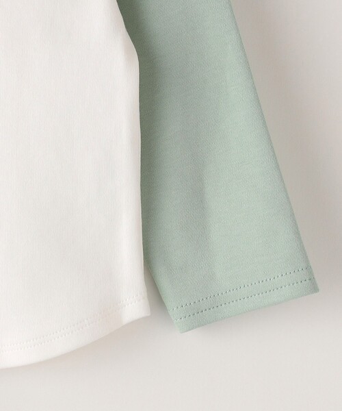 SHIPS（シップス）の「SHIPS KIDS:80～90cm / スムース ポケット TEE（Tシャツ/カットソー・キッズ・ホワイト/ヘザーグレー/オートミール/マルチ・90/80）」の8枚目の写真