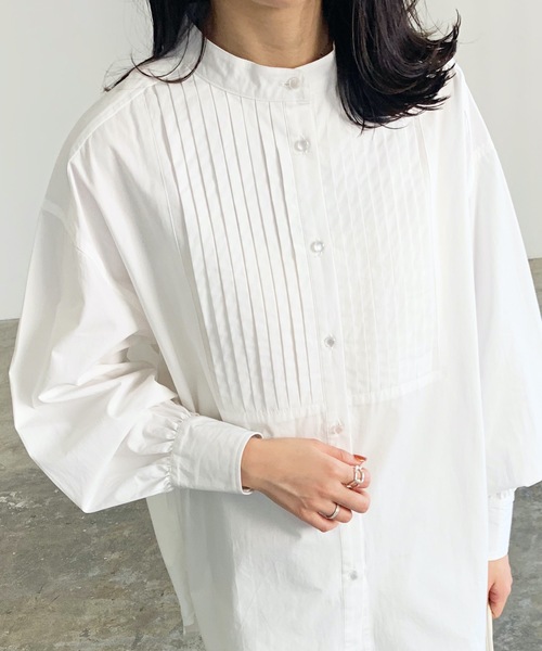LIAN（リアン）の「長袖ブラウス（シャツ/ブラウス・レディース・オフホワイト・FREE）」の2枚目の写真