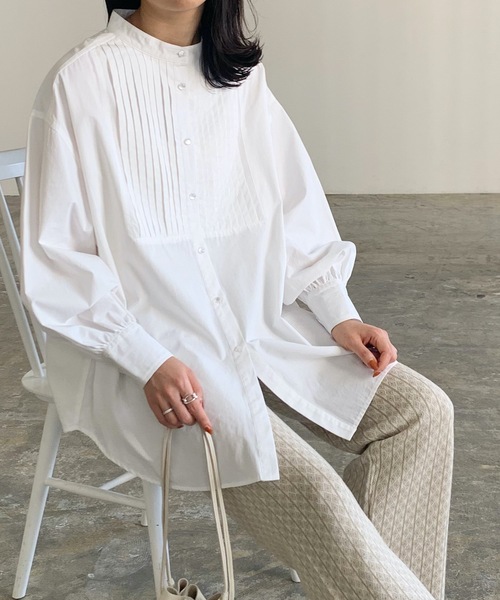 LIAN（リアン）の「長袖ブラウス（シャツ/ブラウス・レディース・オフホワイト・FREE）」の6枚目の写真