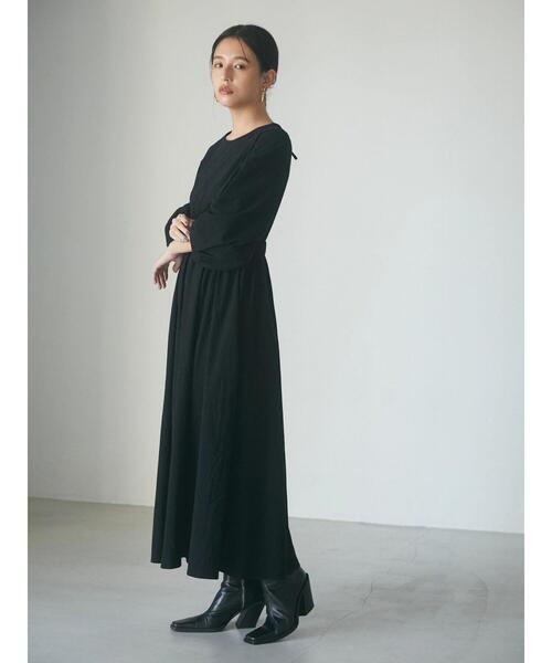 armonia（アルモニーア）の「armonia.ウエストギャザーワンピース（ワンピース・レディース・ブラック/オレンジ/キャメル・FREE）」の5枚目の写真