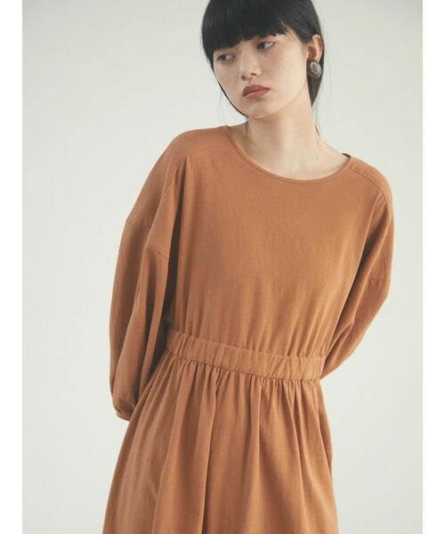 armonia（アルモニーア）の「armonia.ウエストギャザーワンピース（ワンピース・レディース・ブラック/オレンジ/キャメル・FREE）」の11枚目の写真