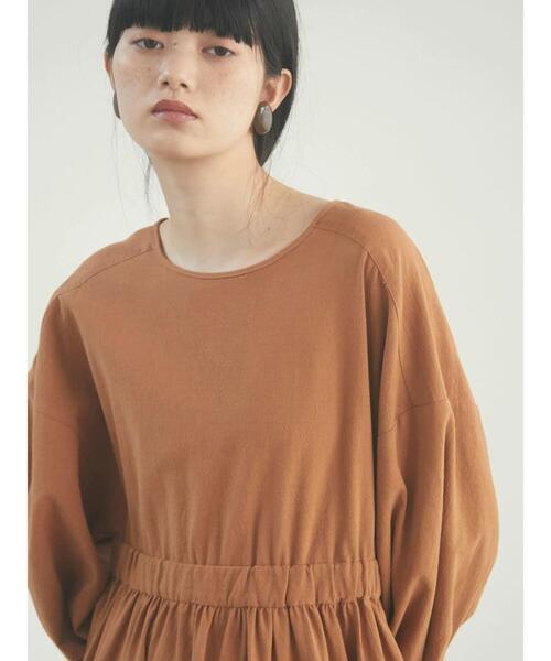 armonia（アルモニーア）の「armonia.ウエストギャザーワンピース（ワンピース・レディース・ブラック/オレンジ/キャメル・FREE）」の14枚目の写真