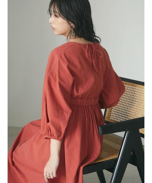 armonia（アルモニーア）の「armonia.ウエストギャザーワンピース（ワンピース・レディース・ブラック/オレンジ/キャメル・FREE）」の21枚目の写真