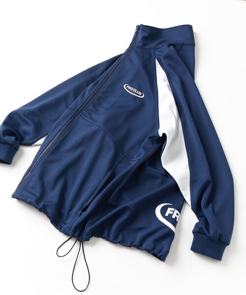 FREAK'S STORE（フリークスストア）の「FROCLUB/フロクラブ ロゴ トラックジャケット/シャージトップ/ブルゾン（ナイロンジャケット・メンズ・ブラック/ネイビー/ホワイト/グリーン・LARGE/MEDIUM/X-LARGE）」の20枚目の写真