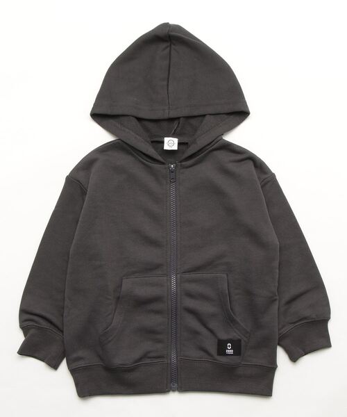 ZERO standerd（ゼロスタンダード）の「ZERO Standard/ゼロスタンダード フードジャケット（パーカー・キッズ・ピンク/オフホワイト/アイボリー/グリーン/チャコールグレー/カーキ/ブラウン/ブラック・160cm/110cm/120cm/150cm/130cm/140cm）」の3枚目の写真