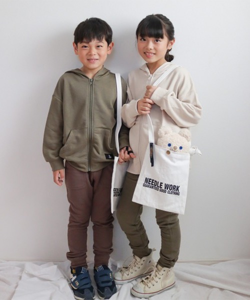 ZERO standerd（ゼロスタンダード）の「ZERO Standard/ゼロスタンダード フードジャケット（パーカー・キッズ・ピンク/オフホワイト/アイボリー/グリーン/チャコールグレー/カーキ/ブラウン/ブラック・160cm/110cm/120cm/150cm/130cm/140cm）」の13枚目の写真