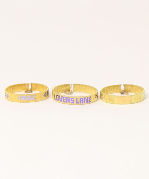 JOURNAL STANDARD(ジャーナルスタンダード)の「By Rainbow Link METALIC ブレス PACK OF 3(バングル/リストバンド・レディース・シルバー/ゴールド/ゴールド系その他・FREE)」の1枚目の写真