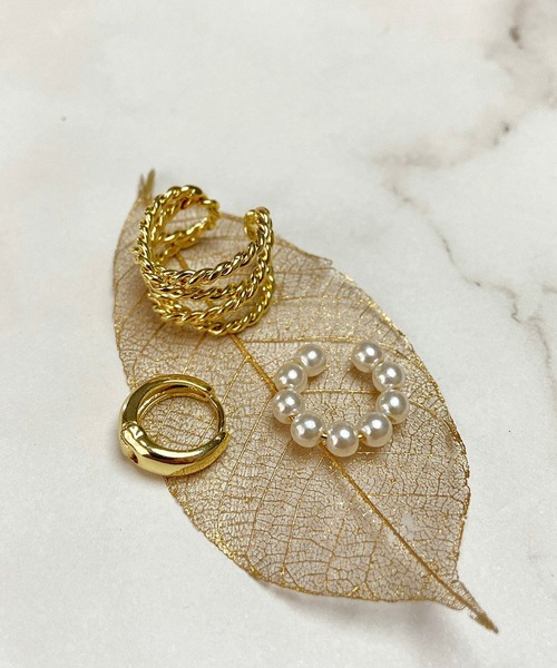 CORPUS TOKYO（コーパス トーキョー）の「ピアス×イヤーカフSET（イヤーカフ・レディース・シルバー/ゴールド・FREE）」の8枚目の写真