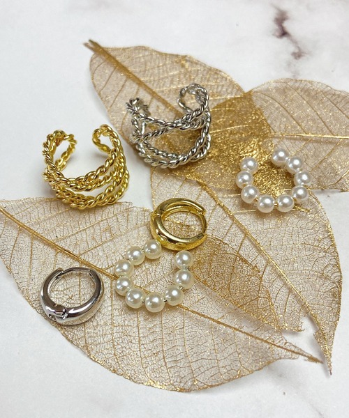 CORPUS TOKYO（コーパス トーキョー）の「ピアス×イヤーカフSET（イヤーカフ・レディース・シルバー/ゴールド・FREE）」の13枚目の写真