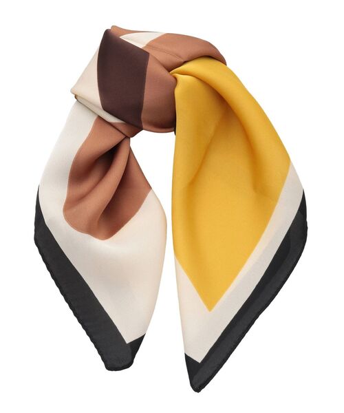 dazzlin（ダズリン）の「カラフルレトロスカーフ（ストール/ショール・レディース・ブラック/ブラウン/ピンク・FREE）」の2枚目の写真