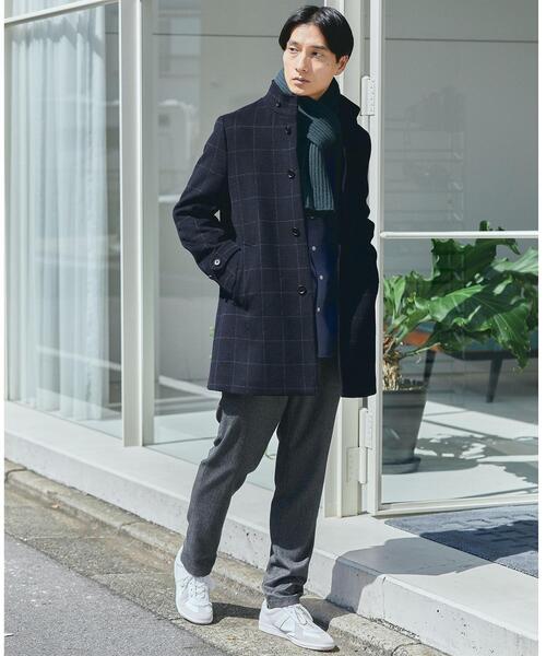 green label relaxing（グリーンレーベルリラクシング）の「S100's ショートビーバー スタンドカラー コート（その他アウター・メンズ・ダークグレー/その他1/その他2・S/M/L/XL）」の4枚目の写真