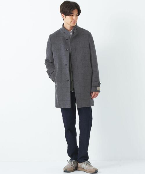 green label relaxing（グリーンレーベルリラクシング）の「S100's ショートビーバー スタンドカラー コート（その他アウター・メンズ・ダークグレー/その他1/その他2・S/M/L/XL）」の21枚目の写真
