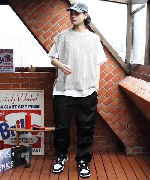 ８(eight)（エイト）の「セパレートニットベスト（ベスト・メンズ・ライトグレー/ブラック/イエロー/ブルーグレー/テラコッタ・MEDIUM/LARGE）」の8枚目の写真