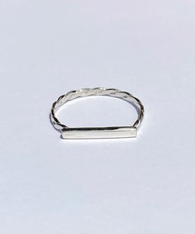 Blanche（ブランシュ）の「Blanche ブランシュ フラットトップブレイドリング Aimable (エマーブル) SILVER（リング）」