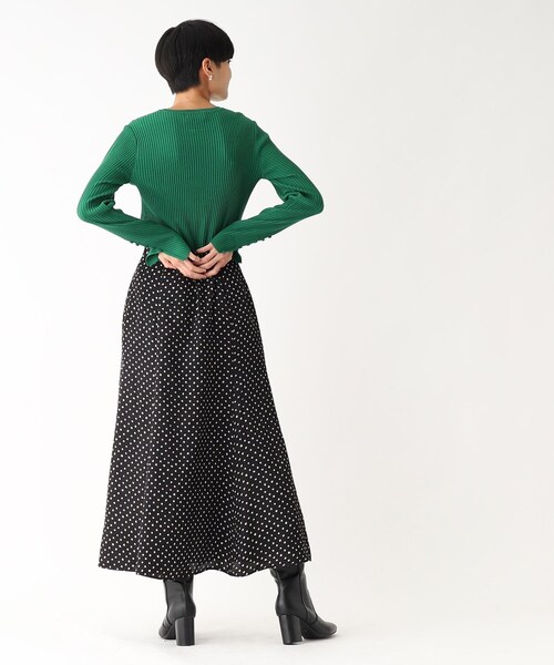 OPAQUE.CLIP（オペークドットクリップ）の「◆ボタンスリーブ リブニットプルオーバー（ニット/セーター・レディース・ダークグリーン/パープル系/ライトグレー/ブラック・40/42/36/38）」の19枚目の写真