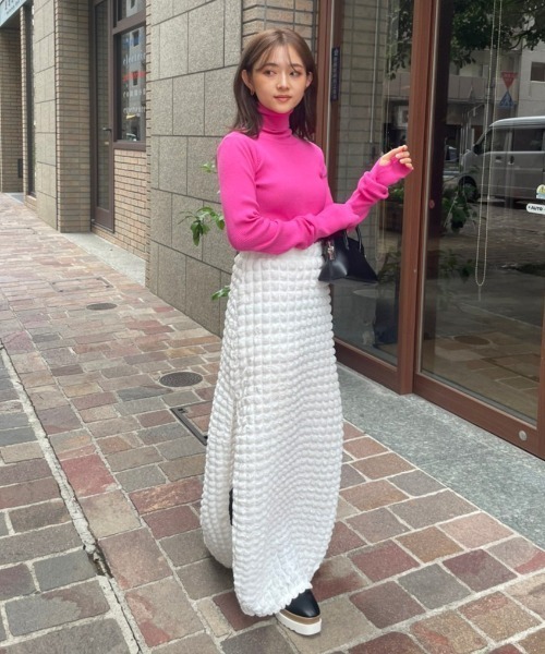 AMAIL（アマイル）の「Fashionable finger knit（ニット/セーター・レディース・ブラウン/アイボリー/ピンク/グリーン・FREE）」の17枚目の写真