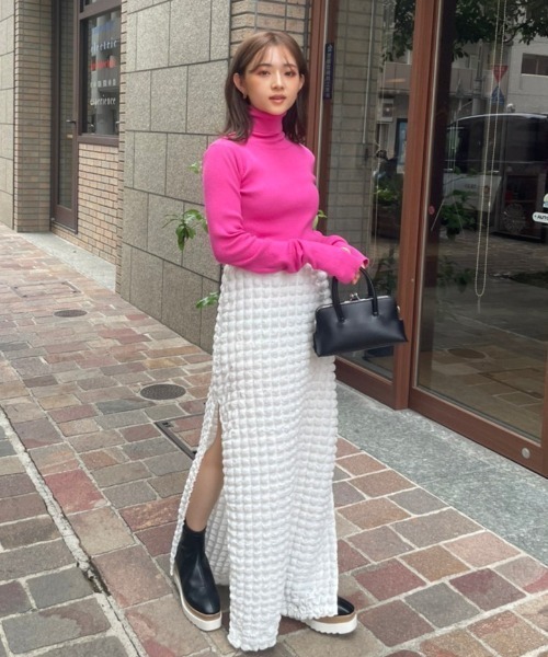 AMAIL（アマイル）の「Fashionable finger knit（ニット/セーター・レディース・ブラウン/アイボリー/ピンク/グリーン・FREE）」の18枚目の写真