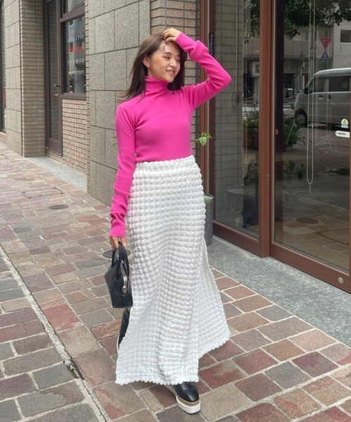 AMAIL（アマイル）の「Fashionable finger knit（ニット/セーター・レディース・ブラウン/アイボリー/ピンク/グリーン・FREE）」の20枚目の写真