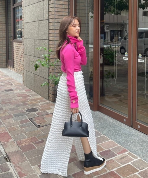 AMAIL（アマイル）の「Fashionable finger knit（ニット/セーター・レディース・ブラウン/アイボリー/ピンク/グリーン・FREE）」の21枚目の写真