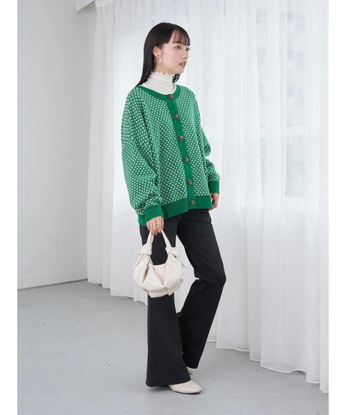 earth music&ecology（アースミュージックアンドエコロジー）の「スリットフレアパンツ（その他パンツ・レディース・ブラック/レッド/ブルー/グリーン・S/M）」の9枚目の写真