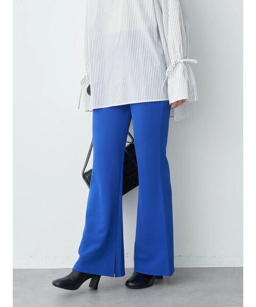 earth music&ecology（アースミュージックアンドエコロジー）の「スリットフレアパンツ（その他パンツ・レディース・ブラック/レッド/ブルー/グリーン・S/M）」の17枚目の写真