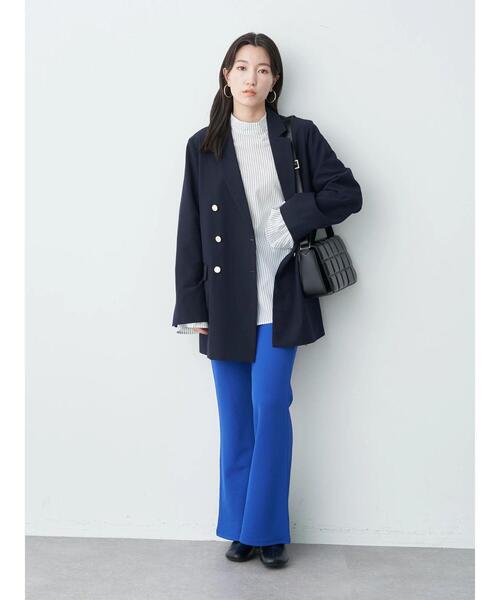 earth music&ecology（アースミュージックアンドエコロジー）の「スリットフレアパンツ（その他パンツ・レディース・ブラック/レッド/ブルー/グリーン・S/M）」の19枚目の写真