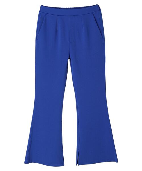 earth music&ecology（アースミュージックアンドエコロジー）の「スリットフレアパンツ（その他パンツ・レディース・ブラック/レッド/ブルー/グリーン・S/M）」の4枚目の写真