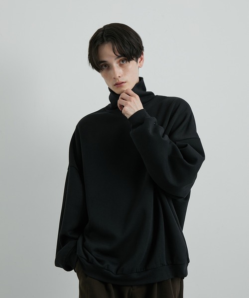 JUNRED(ジュンレッド)の「タートルネックルーズスウェットプルオーバー(ニット/セーター・メンズ・ホワイト/ブラック/ブルー・S/M/L)」の7枚目の写真