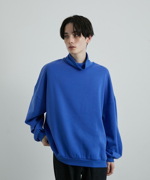 JUNRED(ジュンレッド)の「タートルネックルーズスウェットプルオーバー(ニット/セーター・メンズ・ホワイト/ブラック/ブルー・S/M/L)」の9枚目の写真