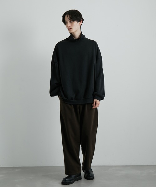 JUNRED(ジュンレッド)の「タートルネックルーズスウェットプルオーバー(ニット/セーター・メンズ・ホワイト/ブラック/ブルー・S/M/L)」の10枚目の写真