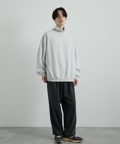 JUNRED(ジュンレッド)の「タートルネックルーズスウェットプルオーバー(ニット/セーター・メンズ・ホワイト/ブラック/ブルー・S/M/L)」の13枚目の写真
