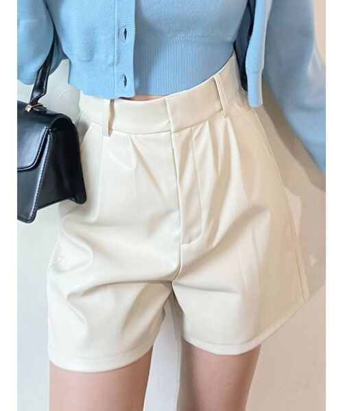 EMODA(エモダ)の「ボックスショートパンツ(その他パンツ・レディース・ブラック/アイボリー/ミント・SMALL/MEDIUM)」の2枚目の写真