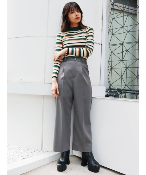 MURUA（ムルーア）の「バックオープンタイトニット（ニット/セーター・レディース・ブルー/グリーン・FREE）」の12枚目の写真