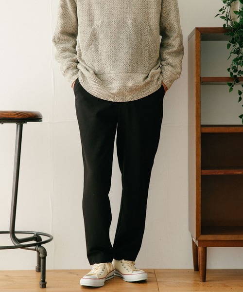 ITEMS URBANRESEARCH(アイテムズ アーバンリサーチ)の「TRPU テーパードパンツ(その他パンツ・メンズ・ブラック/グレー系その他/ネイビー/グリーン・LARGE/MEDIUM)」の2枚目の写真