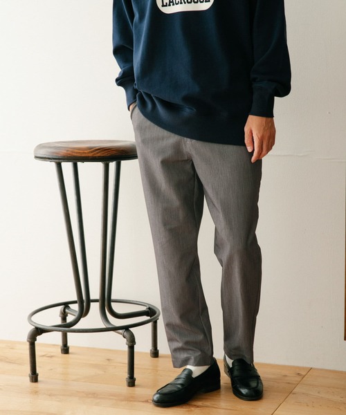 ITEMS URBANRESEARCH(アイテムズ アーバンリサーチ)の「TRPU テーパードパンツ(その他パンツ・メンズ・ブラック/グレー系その他/ネイビー/グリーン・LARGE/MEDIUM)」の5枚目の写真